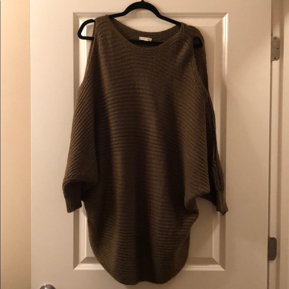 Cold Shoulder Sweater Tunic